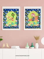 RADHA KRISHNA'S LOVING HANDS PICHWAI (Handpainted)