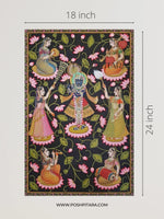 MYSTICAL RAAS OF KANHA PICHWAI (Handpainted)