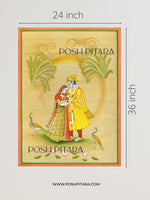 RADHA KRISHNA'S TIMELESS CONNECTION (Handpainted)