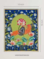 RADHA KRISHNA'S LOVING HANDS PICHWAI (Handpainted)