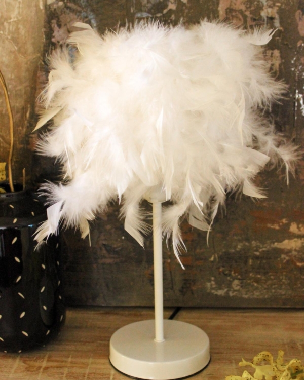 FEATHER TABLE LAMP -2